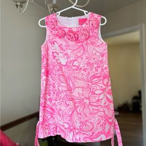 Lilly Pulitzer Pink Floral Kids Dress
